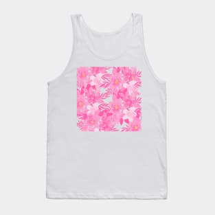 Pink Flowers Tank Top